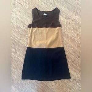 Vintage Hip & Gorgeous Colorblock Sleeveless Dress, Sz S